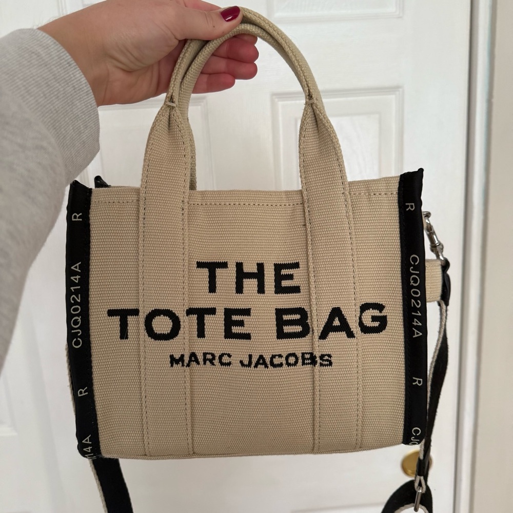 Marc Jacobs Cream Tote with Black Accents